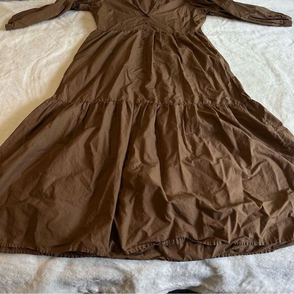 Nation LTD Brown Tiered Dalia Victorian Dress Women's Size Small - Picture 8 of 15